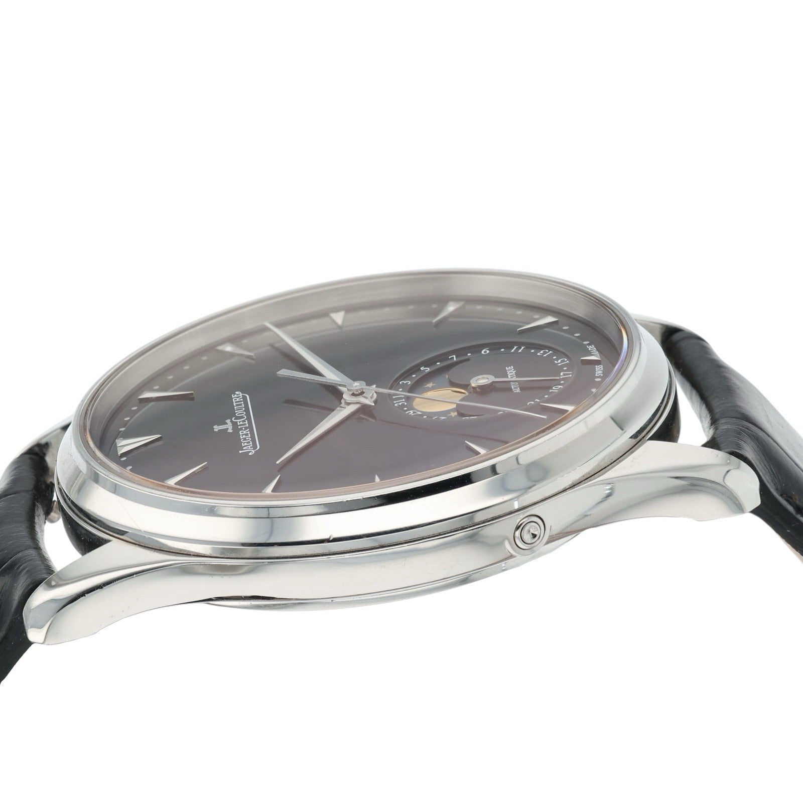 Jaeger-LeCoultre Master Ultra Thin Moon Steel Black Dial 39mm Automatic Q1368470