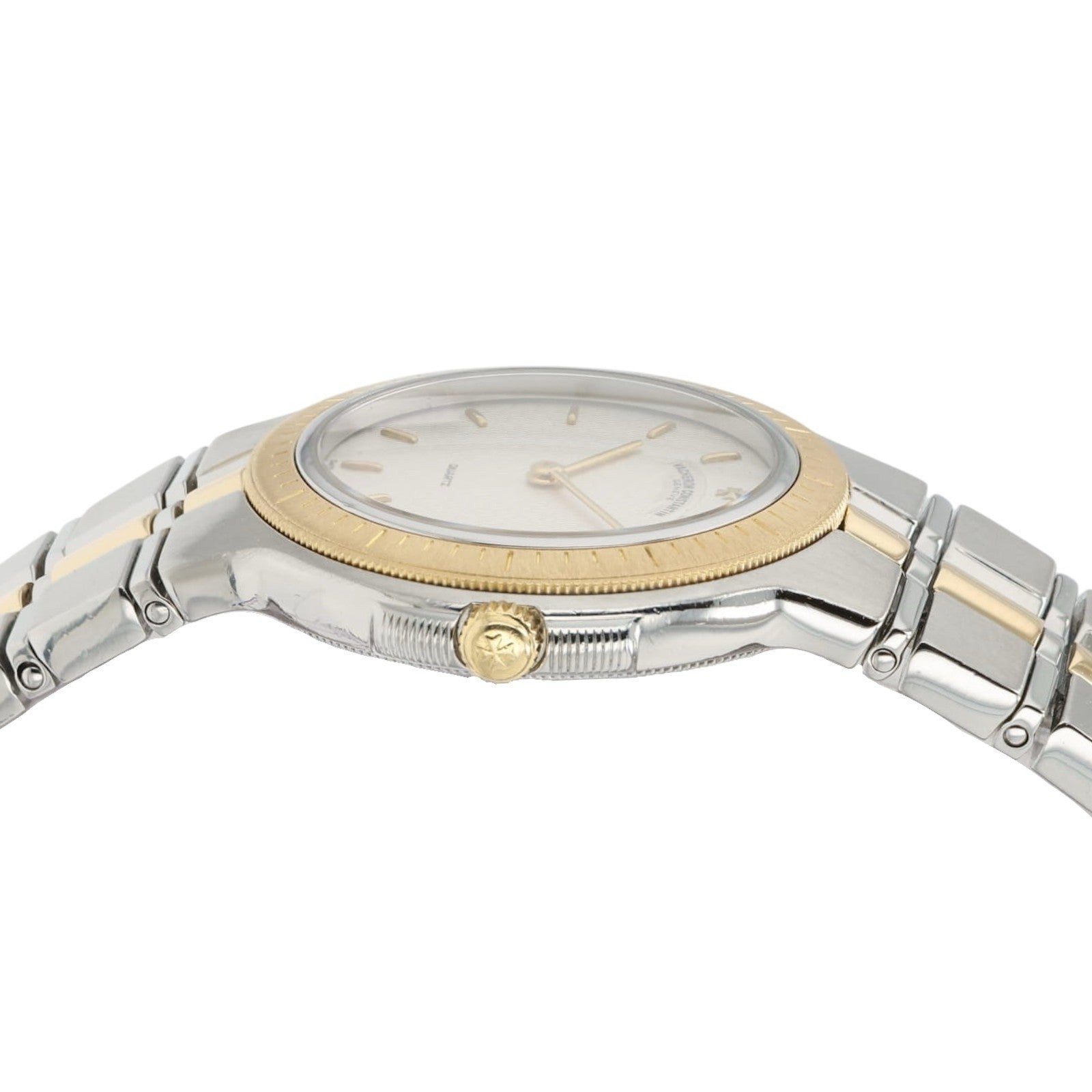 Vacheron Constantin Phidias Ivory Dial 18k Yellow Gold & Steel 28mm Quartz 16020