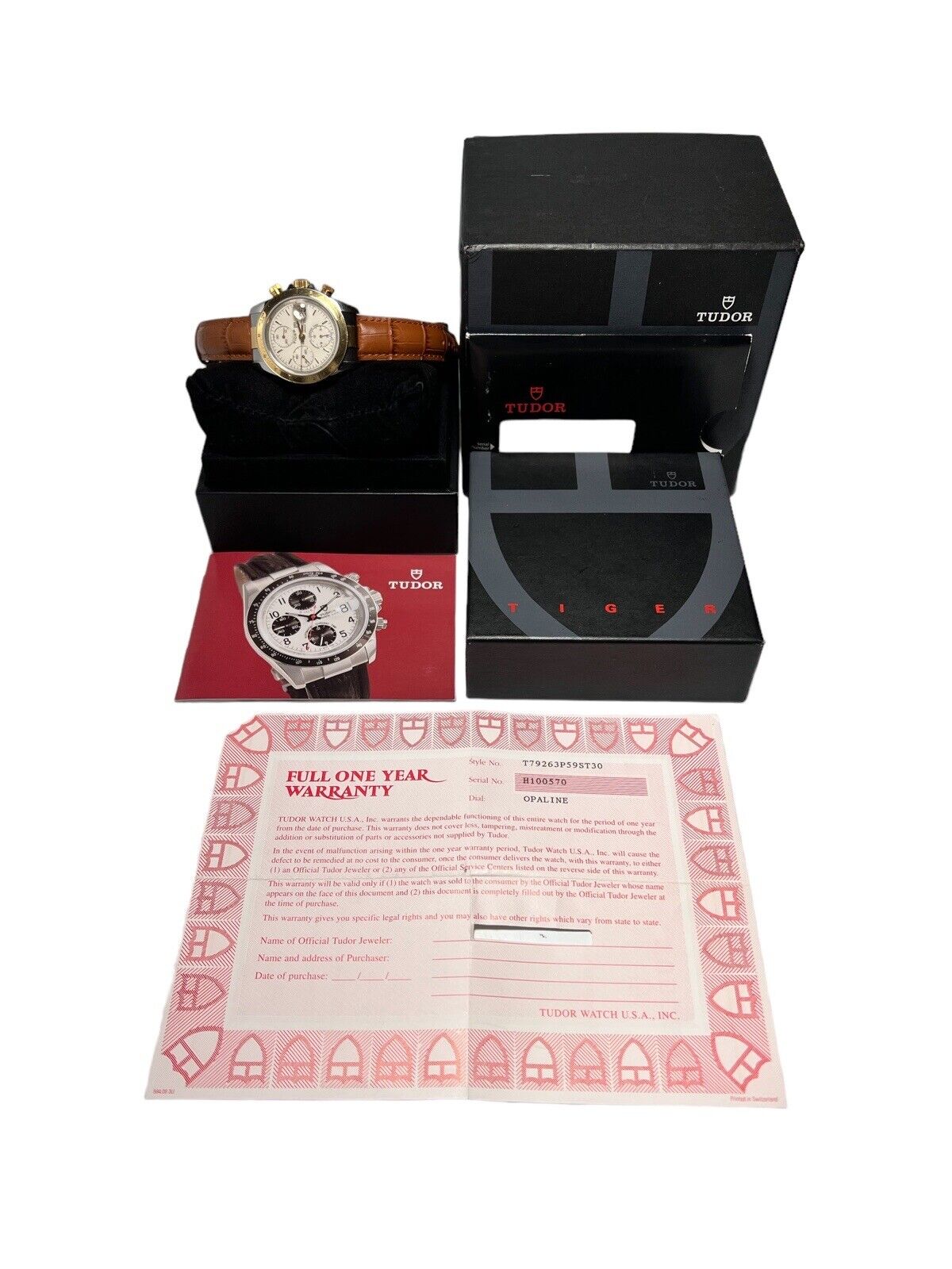 Tudor Tiger Prince Date Ref. 79273 40mm Automatic White Dial - Box And Papers