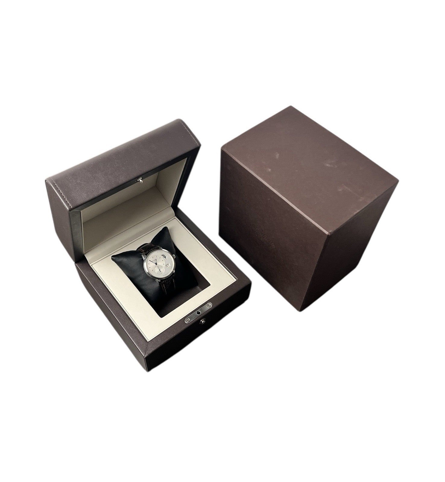 Glashutte Original PanoMaticLunar Steel Silver Dial 40mm Mens 1-90-02-42-32-66