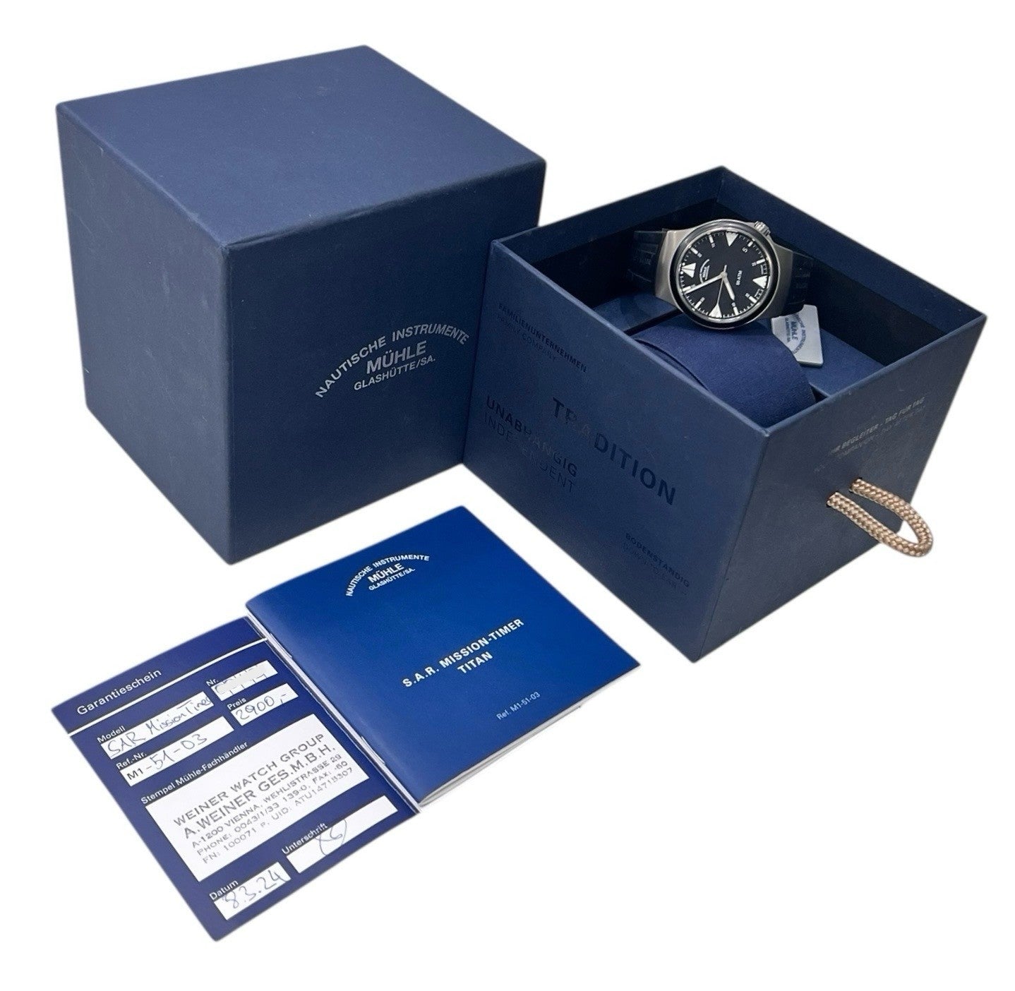 Muhle Glashutte Titanium Black Dial 43mm Automatic Men’s Watch M1-51-03-KB