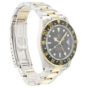 Rolex GMT Master Black Dial Gold & Steel 40mm Automatic Men's Watch 16713