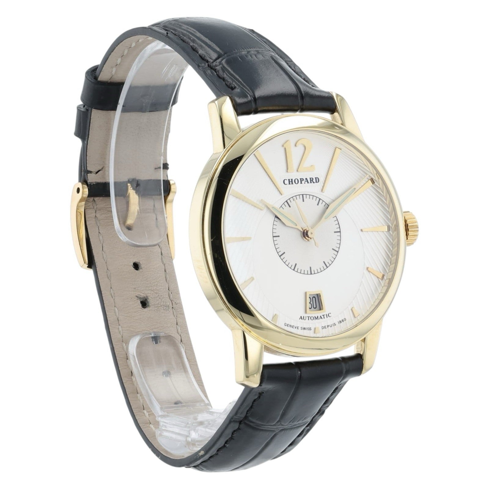 Chopard L.U.C. Silver Dial 18k Yellow Gold 39mm Automatic Movement Men’s 161880