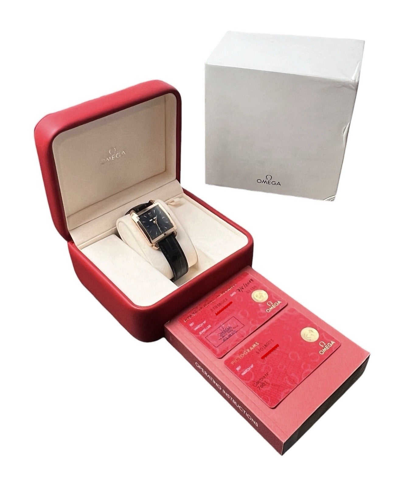 Omega Museum Cosmic Black Dial 18k Rose Gold 41x33mm Automatic Mens 5701.80.03