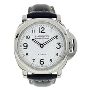 Panerai Luminor Base 8 Days Steel White Dial 44mm Manual Wind Men’s PAM00561