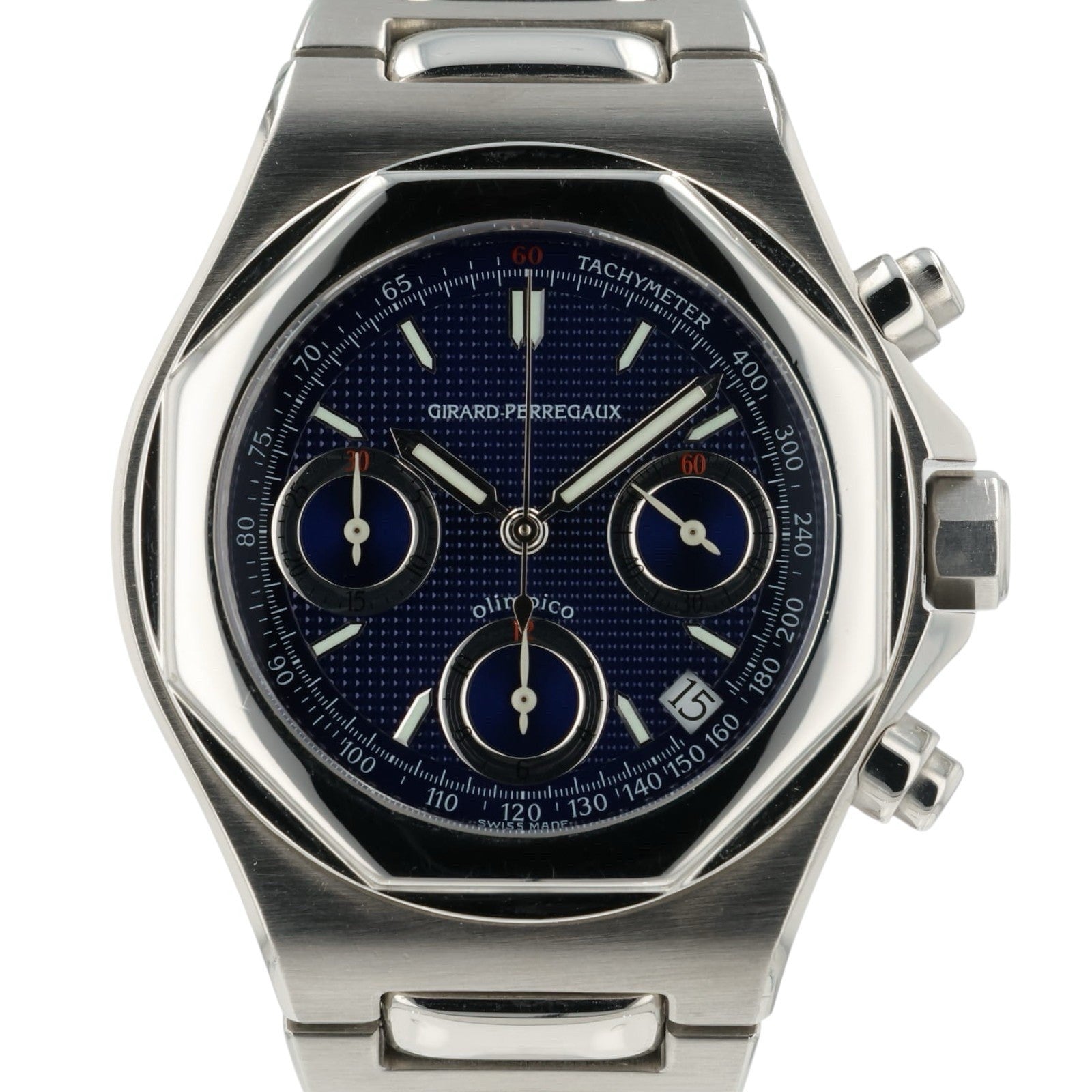 Girard Perregaux Laureato Blue Dial Stainless Steel 41mm Auto Men’s Watch 8017