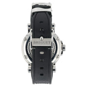 Breguet Marine GMT Silver Dial Stainless Steel 43mm Automatic Mens Watch 5857
