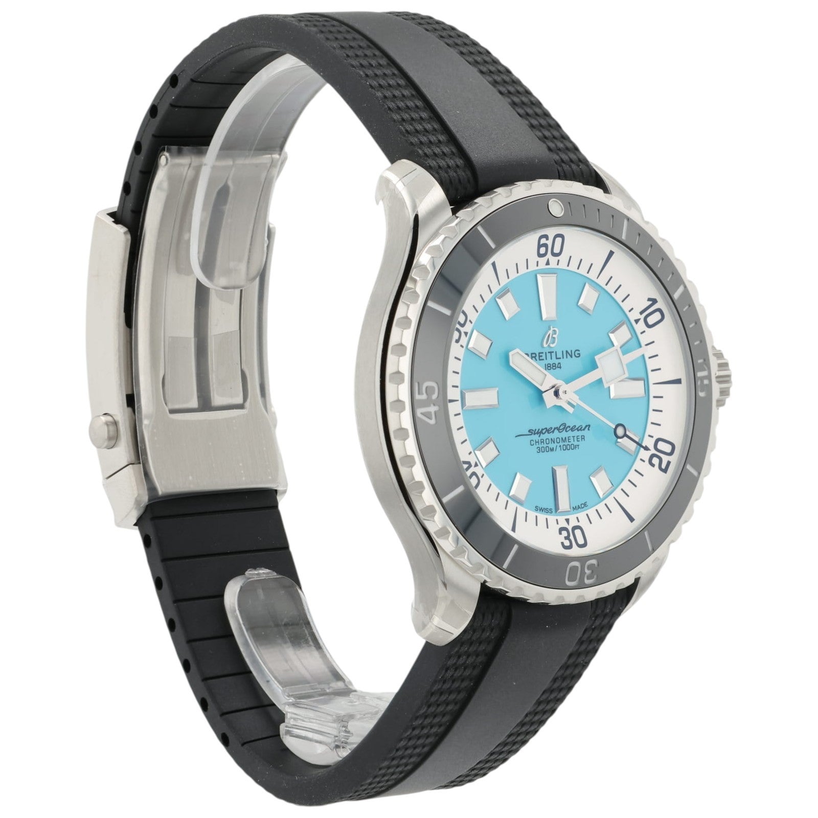 7/2026 NEW Breitling Superocean Auto 44 Turquoise Dial Men's Watch A17376211L2S1
