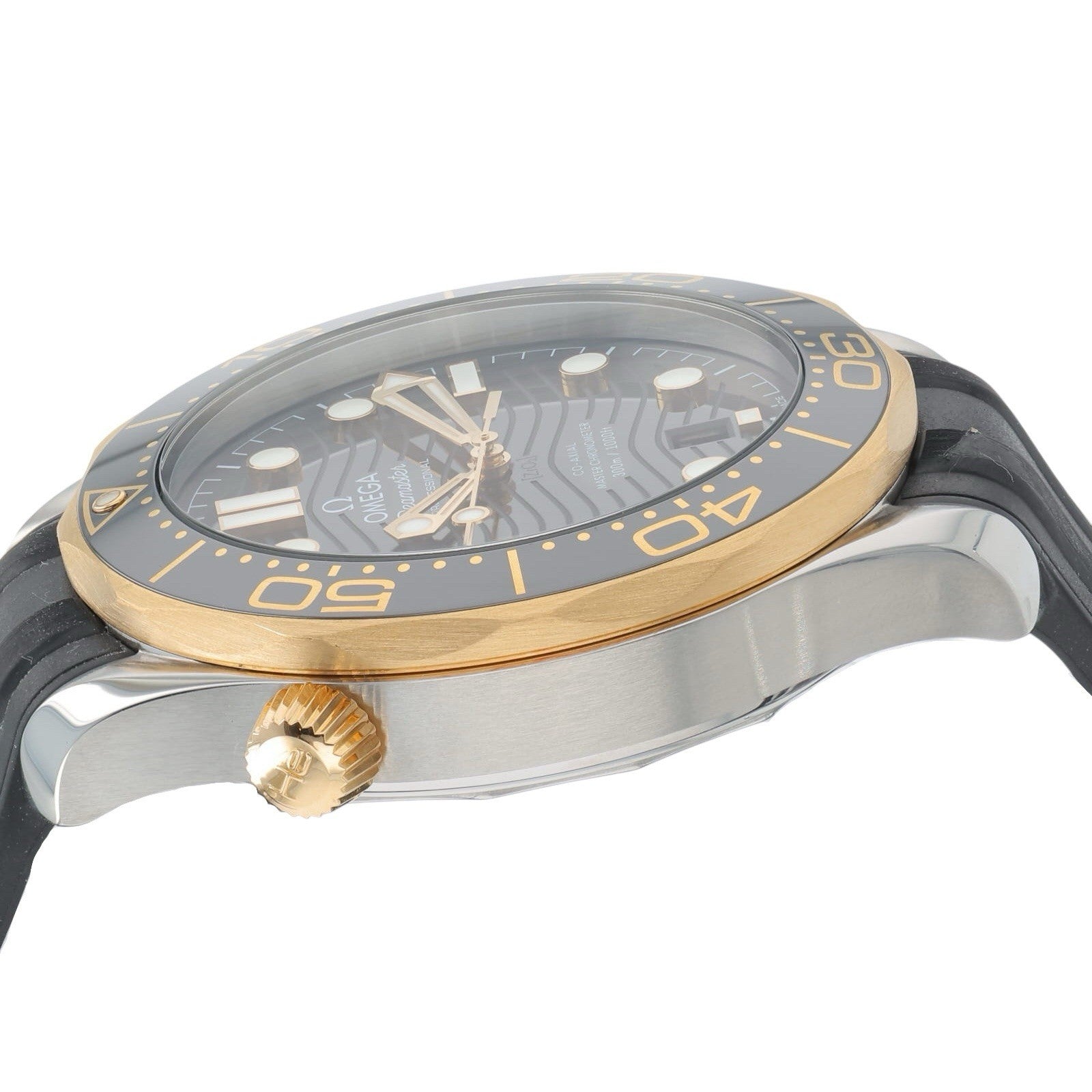 Omega Seamaster Diver Gold & Steel Black Dial 42mm Automatic 210.22.42.20.01.001