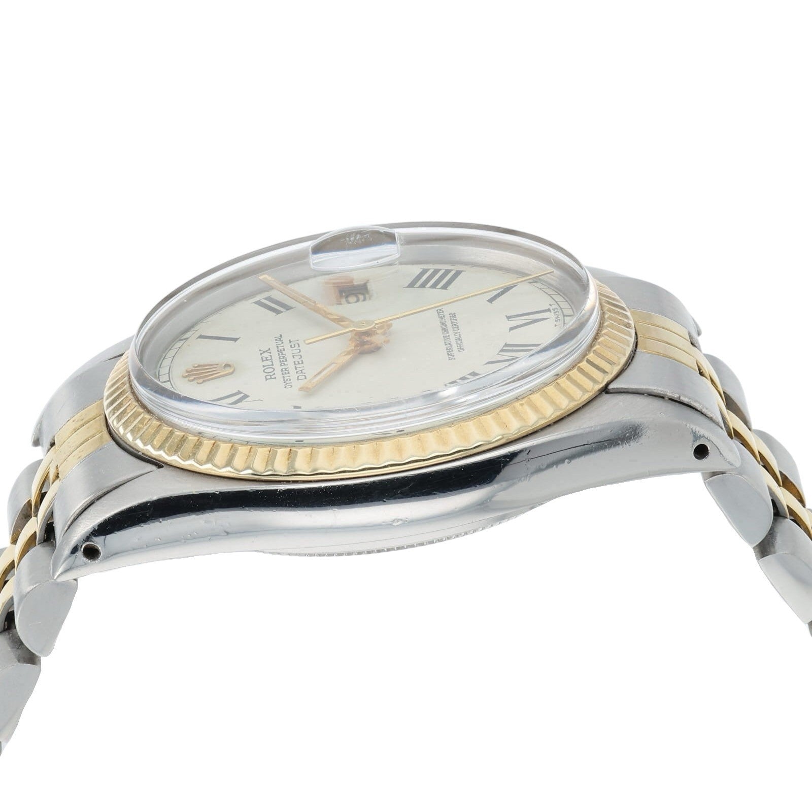 Rolex Datejust “Buckley” Dial Gold & Steel Silver Dial 36mm Automatic 1601