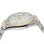 Rolex Datejust “Buckley” Dial Gold & Steel Silver Dial 36mm Automatic 1601