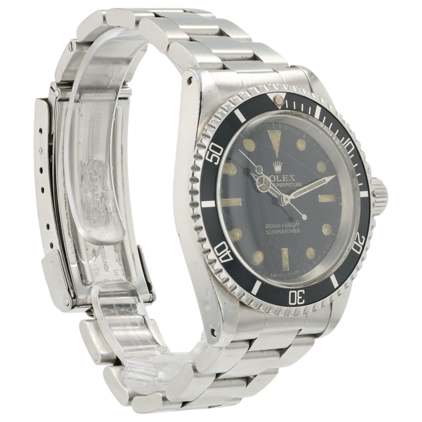 Rolex No-Date Bart Simpson Black Dial Steel 40mm Automatic Men’s Watch 5513