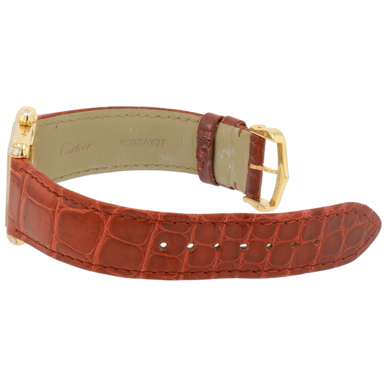 Cartier Tank Louis 18k Rose Gold Silver Dial 33x25mm Manual Wind Watch WJTA0038