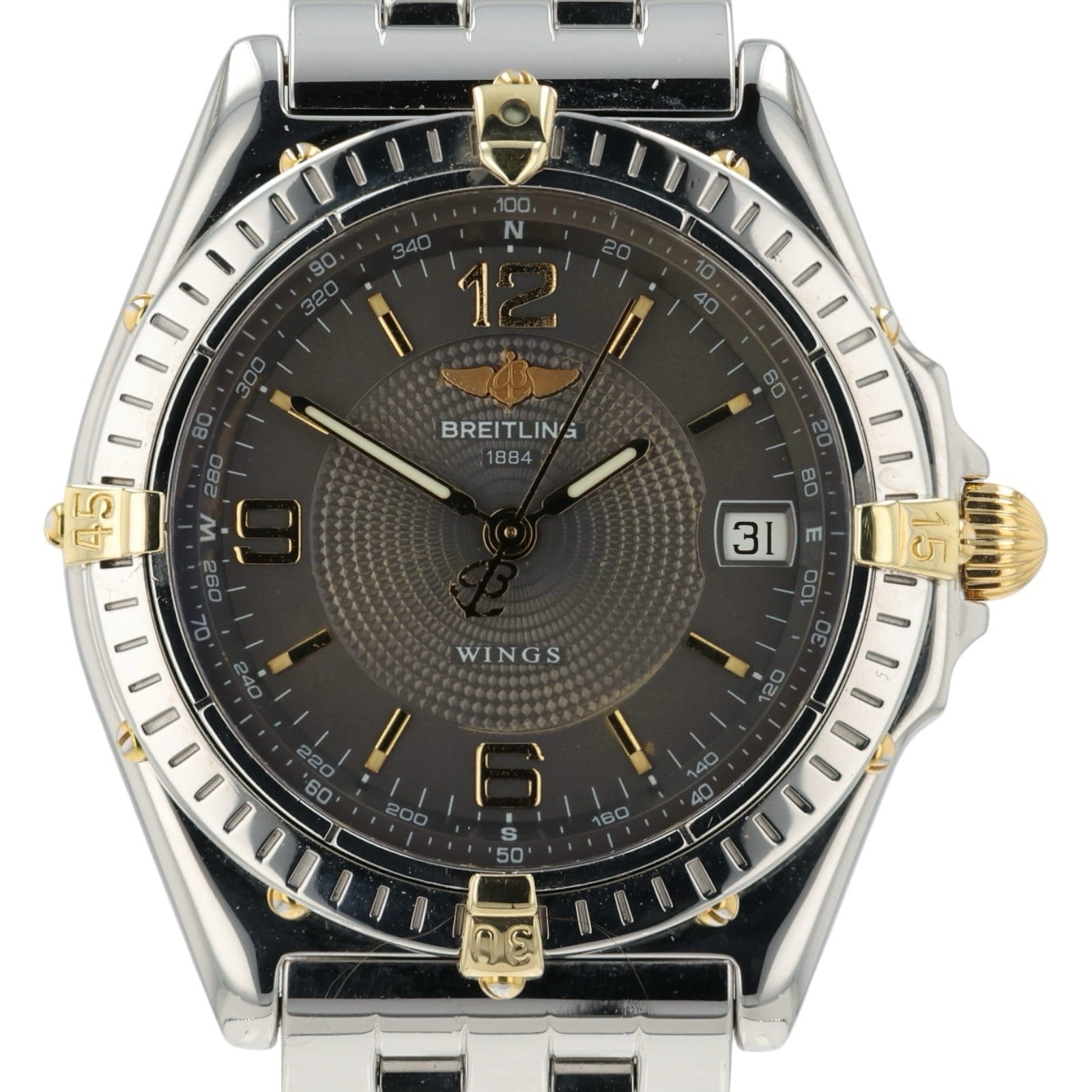 Breitling Windrider Gray Dial Gold & Steel 38mm Automatic Men’s Watch B10050
