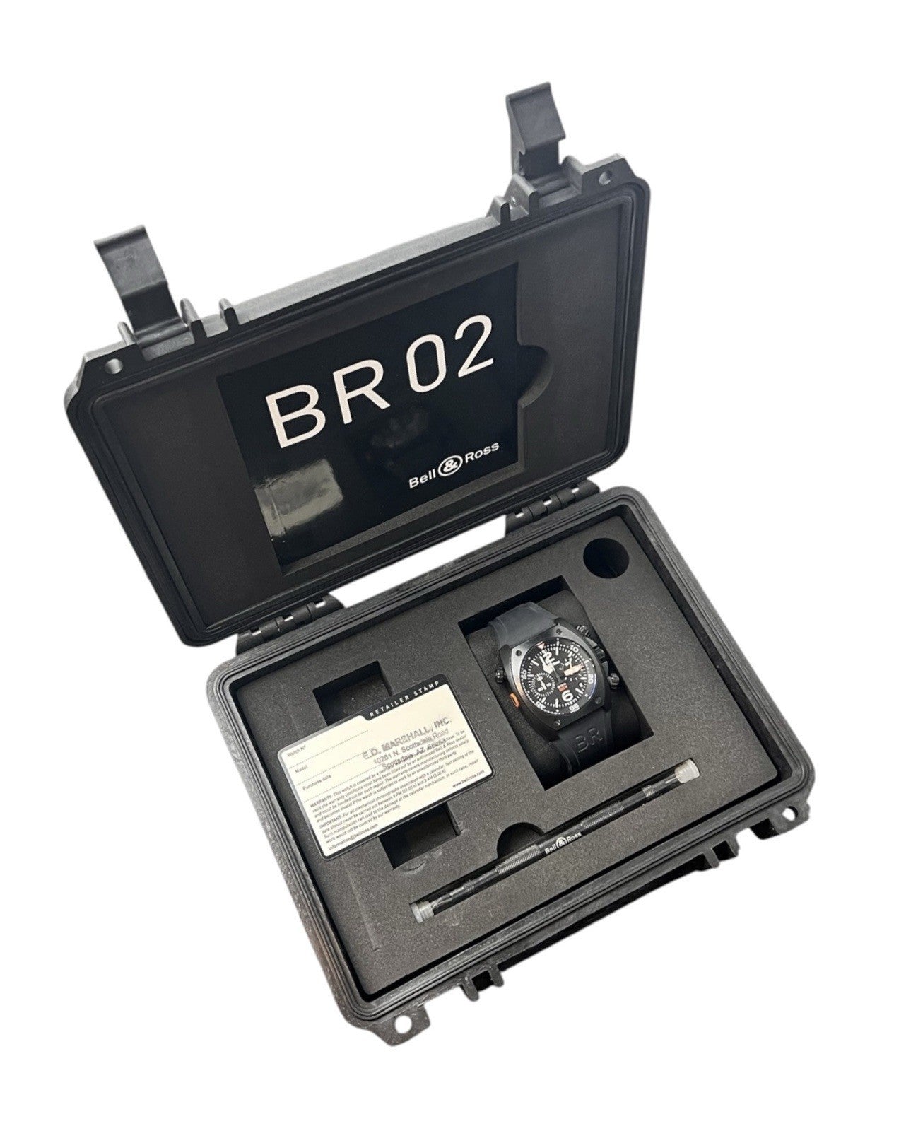 Bell & Ross BR02 Black Dial Stainless Steel 44mm Automatic Men’s Watch BR02-94