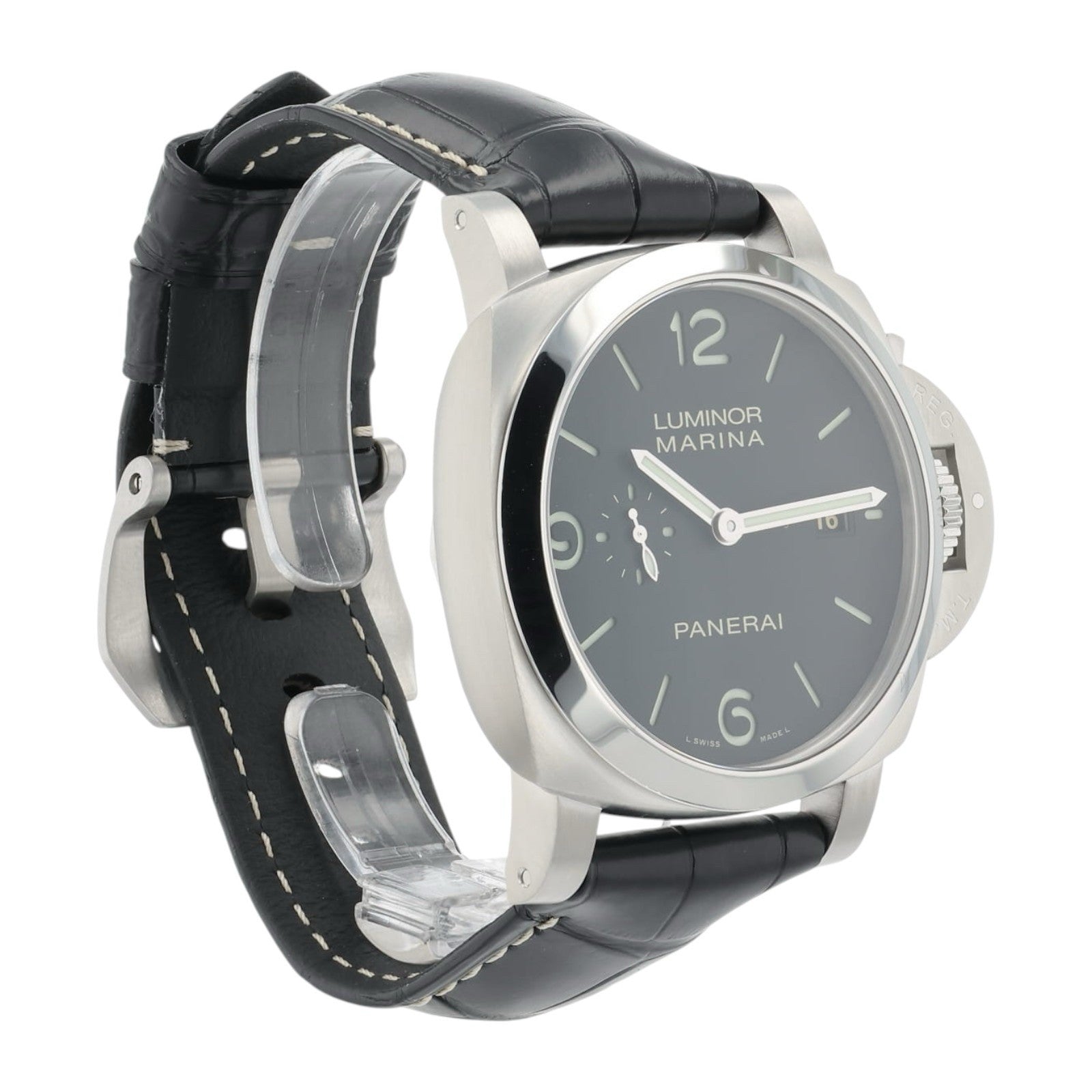 Panerai Luminor Marina Stainless Steel Black Dial 44mm Automatic Mens PAM03312
