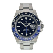 NEW Rolex GMT-Master Steel Black Dial 40mm Automatic Mens Watch 126710BLNR