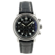 Blancpain Leman Fly-Back Chronograph Black Dial Steel 38mm Automatic Watch 2185F