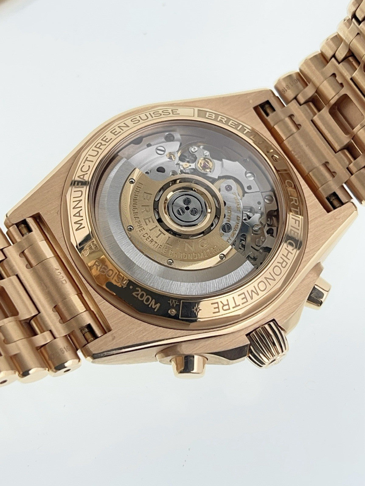 Breitling Chronomat 18k Rose Gold RB0134 Trade included for LS