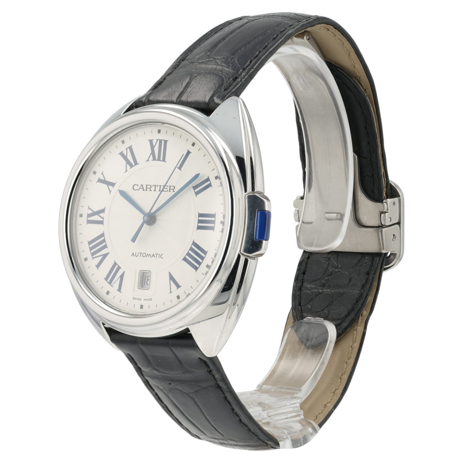 Cartier Cle de Cartier Silver Dial Stainless Steel 40mm Automatic Men's WSCL0018