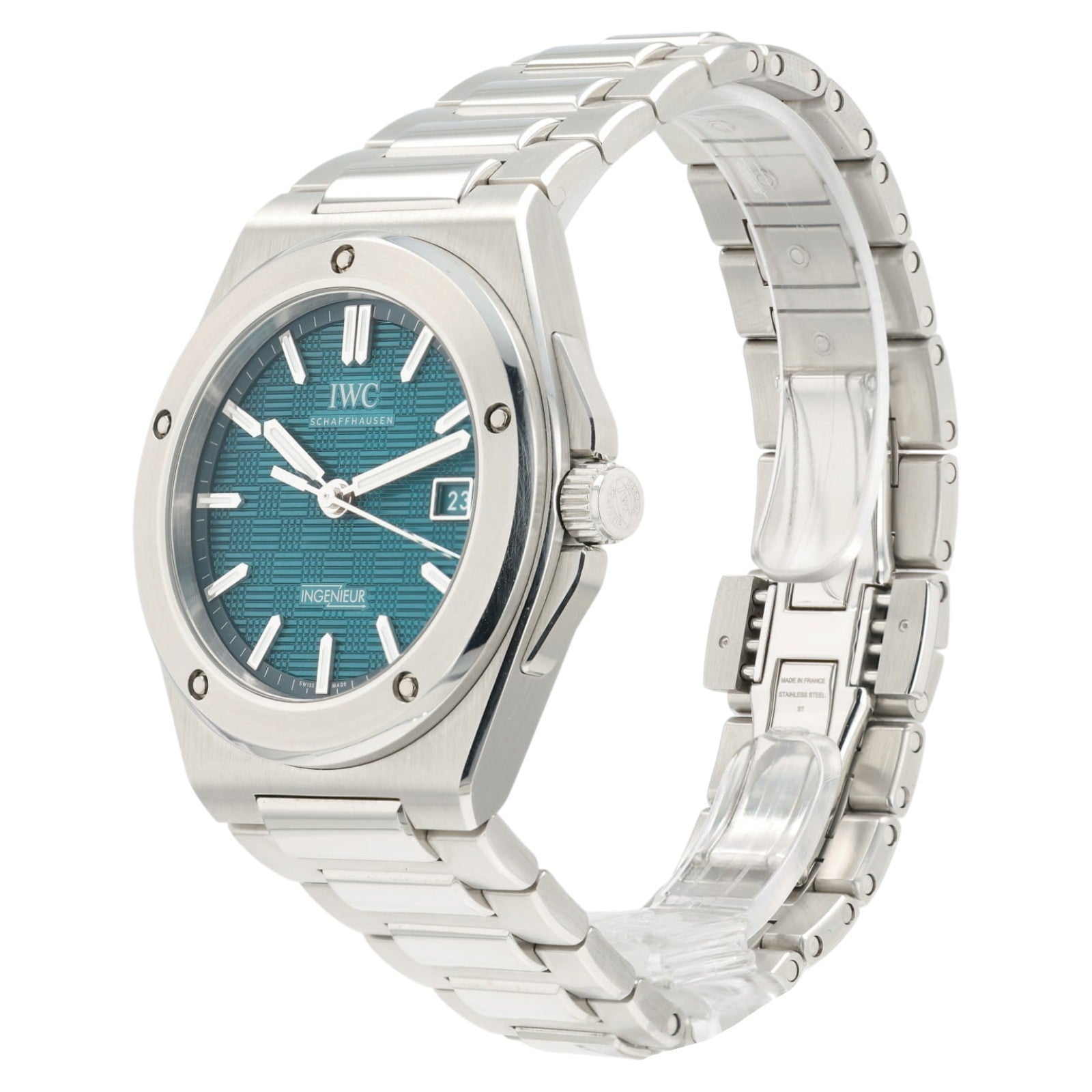 IWC Ingenieuer Aqua Dial Stainless Steel 40mm Automatic Mens Watch IW328903