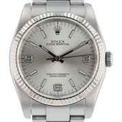 Rolex Oyster Perpetual Stainless Steel Silver Dial 36mm Automatic Men’s 116034