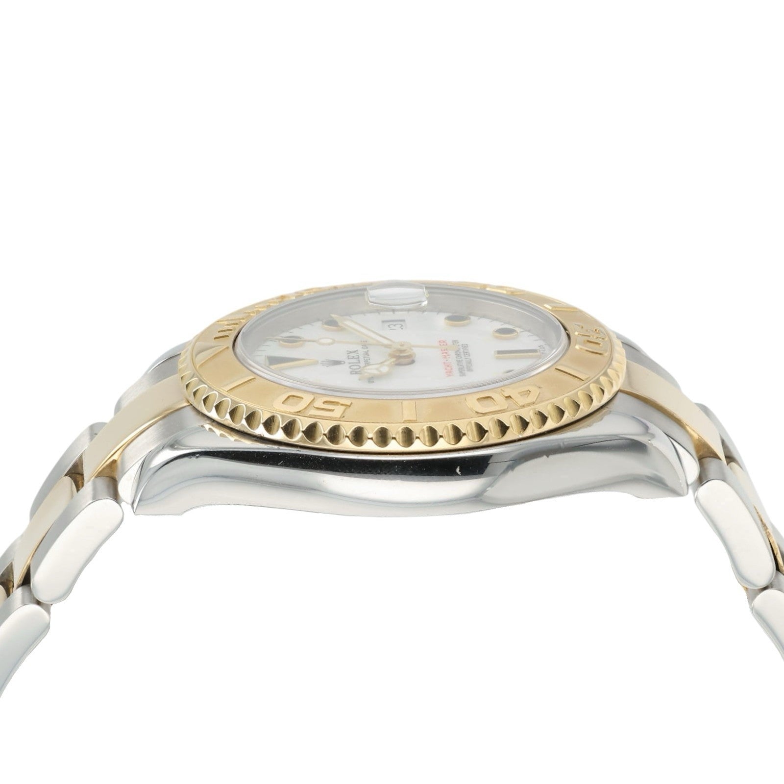 Rolex Yacht-Master White Dial 18k Yellow Gold & Steel 35mm Automatic 168623