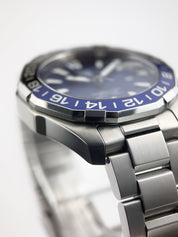 Tag Heuer Aquaracer Stainless Steel Blue Dual 43mm Automatic Men’s Watch WAY201T