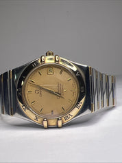Two Tone 35mm Omega Constellation Chronometer Automatic Date Watch Cal. 1120