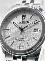 Tudor Glamour Date 36mm Automatic Stainless Silver Dial Watch Only Ref. 55000