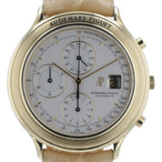 Audemars Piguet Huitieme 18k Yellow Gold White Dial Mens 40mm Watch 25644BA