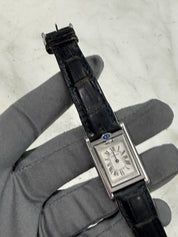 Cartier Tank Basculante Small 25 x 22mm Quartz Steel W1011158 Selling As-Is