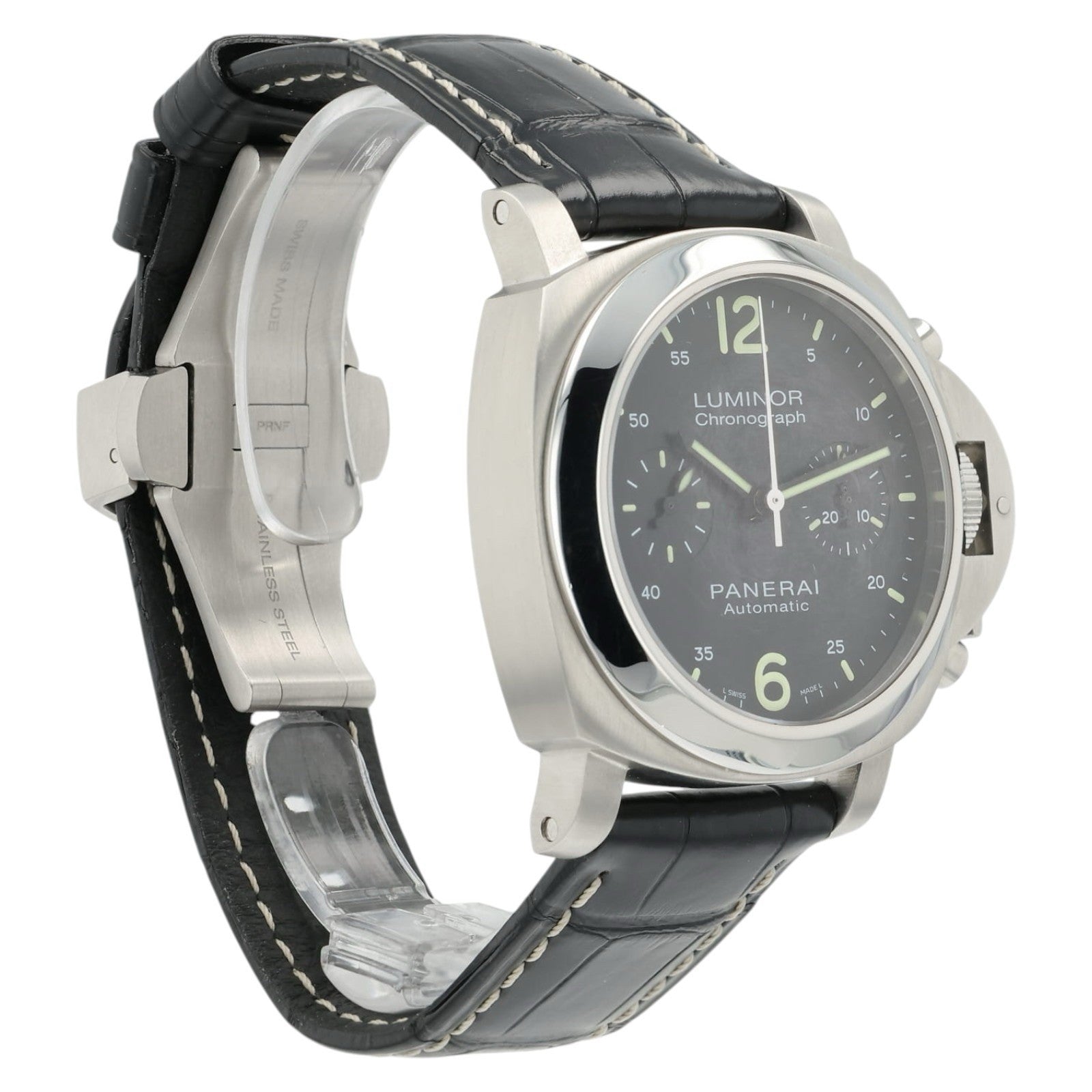Panerai Luminor Chronograph Black Dial Steel 40mm Automatic Men’s Watch PAM00310