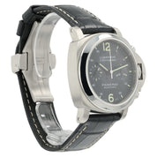 Panerai Luminor Chronograph Black Dial Steel 40mm Automatic Men’s Watch PAM00310
