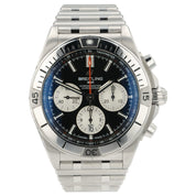 Breitling Chronometer Black Dial Stainless Steel 42mm Automatic Mens AB0134