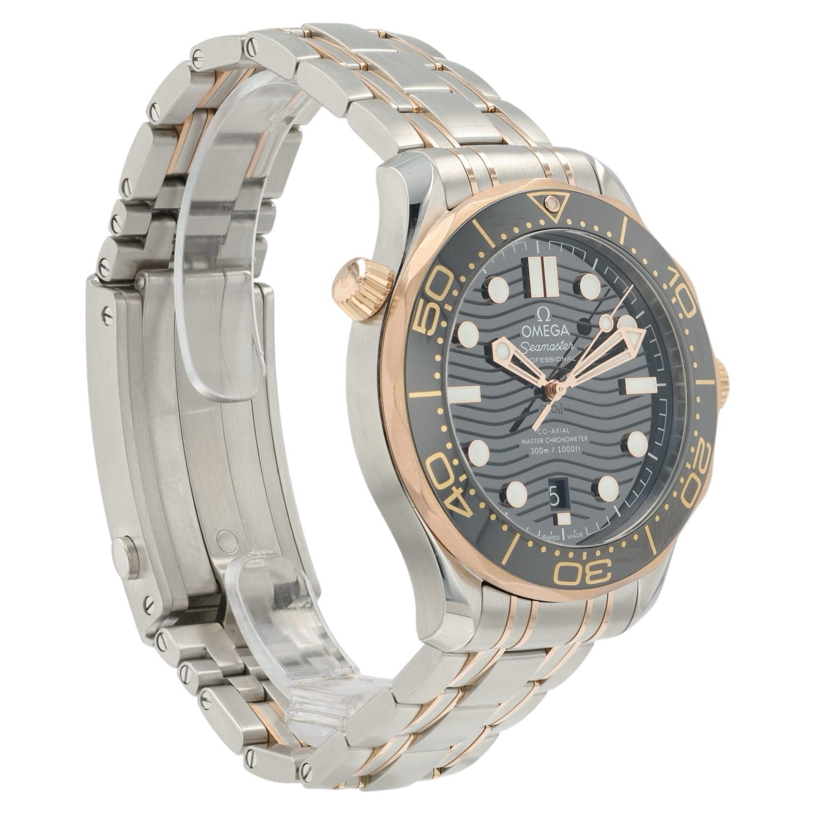 Omega Seamster Black Dial Steel And Rose Gold 42mm Automatic 210.20.42.20.01.001