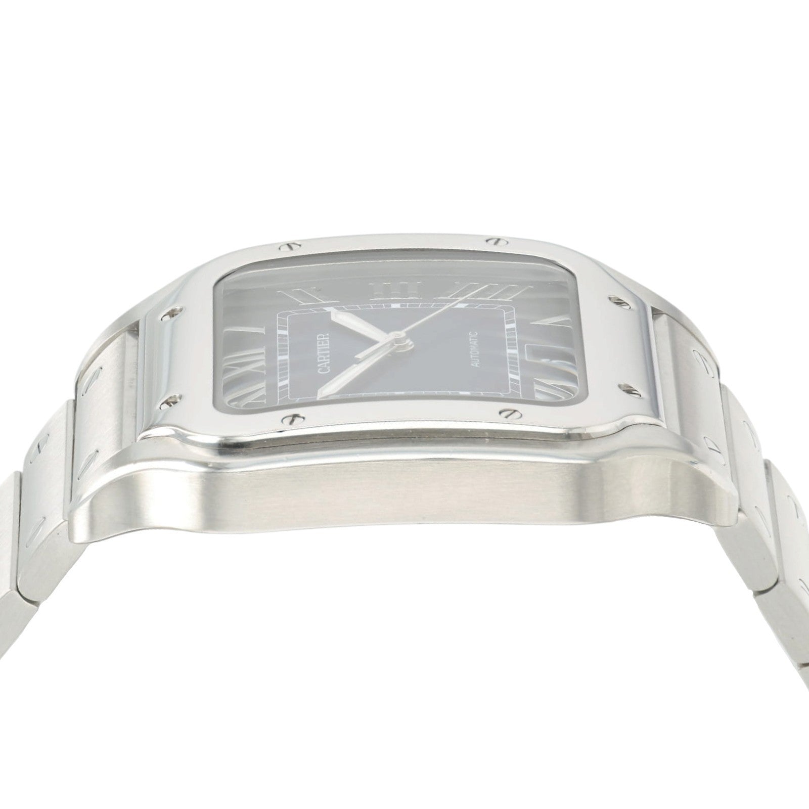 Cartier Santos Blue Dial Stainless Steel 39x40mm Automatic Mens Watch WSSA0030