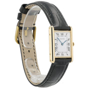 Cartier Tank Louis White Dial 18K Yellow Gold 23mm Quartz Unisex Watch 81052