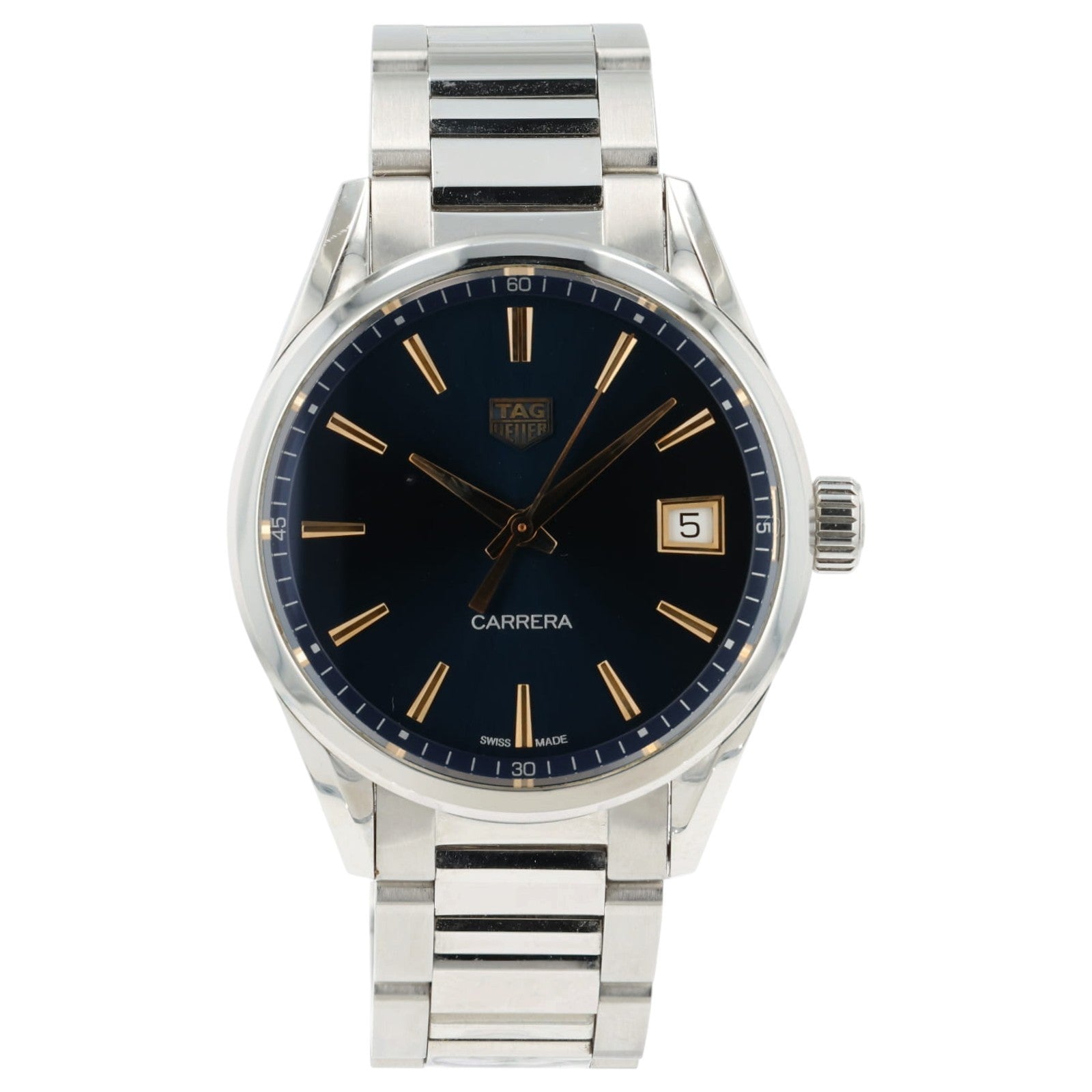 Tag Heuer Carrera Lady Blue Dial Stainless Steel 36mm Quartz Women's WBK1312