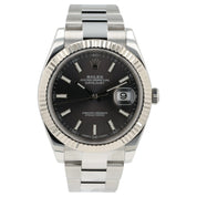 Rolex Datejust Rhodium Dial Stainless Steel 41mm Automatic Mens Watch 126334