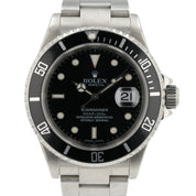 Rolex Submariner Black dial Stainless Steel 40mm Automatic Mens Watch 16610