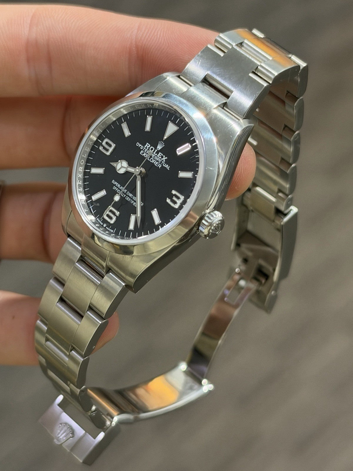 2024 Rolex Explorer Steel Black 36mm Automatic Men’s Watch 124270 - Box/Papers