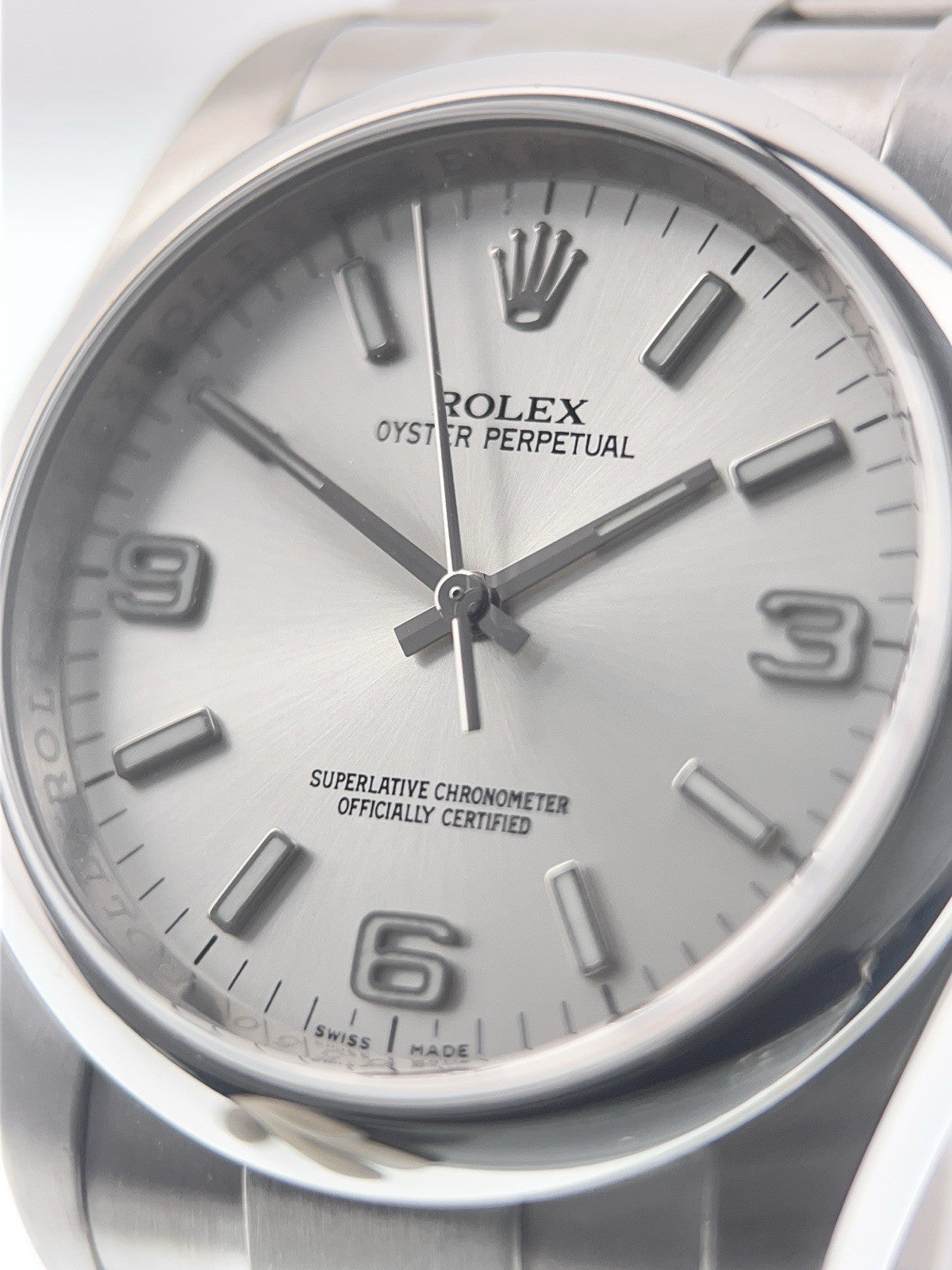 Rolex Oyster Perpetual Stainless Steel Silver Dial 36mm Automatic Men’s 116000