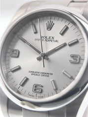 Rolex Oyster Perpetual Stainless Steel Silver Dial 36mm Automatic Men’s 116000