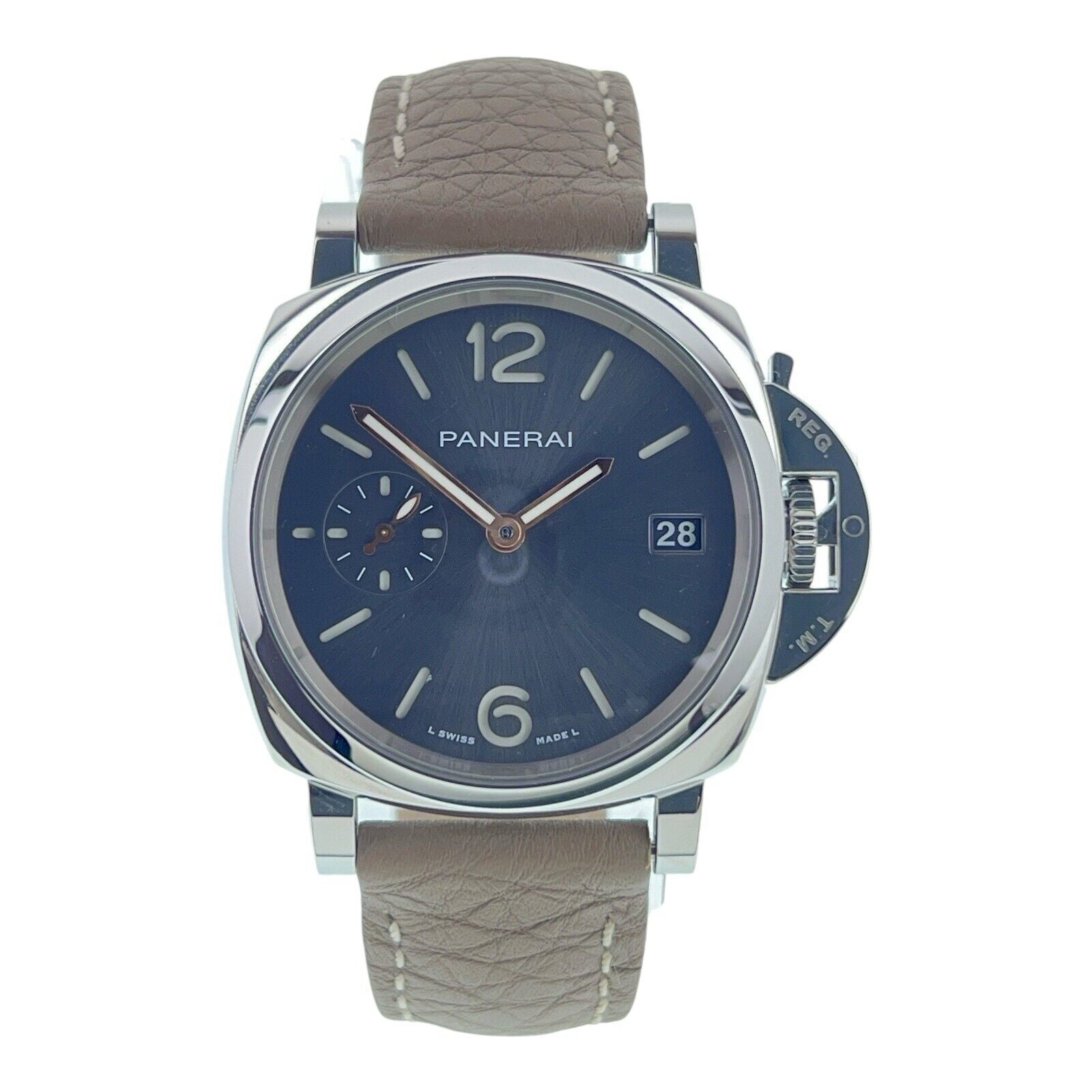 Panerai Luminor Due Stainless Steel Grey Dial 38mm Automatic Mens Watch PAM01247