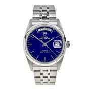 Tudor Prince Date Day Stainless Steel Blue 36mm Automatic Men’s Watch 76200