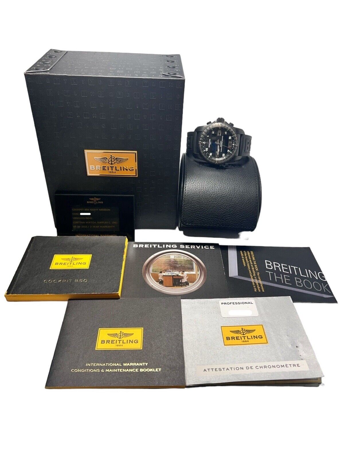 Breitling Cockpit B50 Titanium Black 46mm Quartz Watch VB5010 - Box/Papers