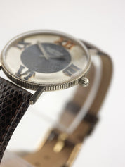 Blancpain Vintage 18k White Gold Silver Dial 33mm Manual Wind Men's Watch