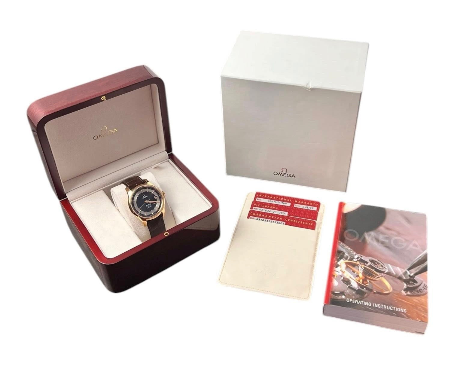 Omega Hour Vision 41mm Brown Dial 18k Rose Gold 41mm Watch 431.63.41.21.13.001