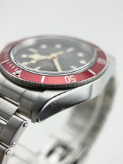 Tudor Black Bay Smiley Stainless Steel Red 41mm Automatic Watch 79220R